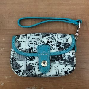 Dooney and Bourke wristlet Disney Mickey
